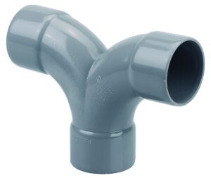 Coude double parallèle grand rayon 87°30 – Diamètre Ø 40 – FF