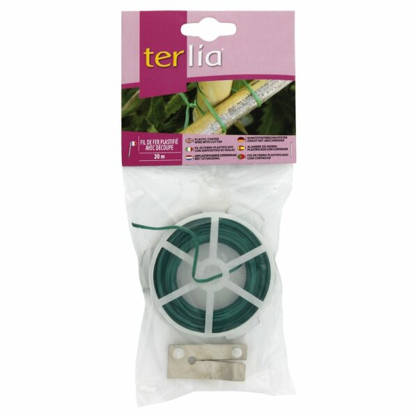 Fil de Fer Plastifié avec Découpe 20 m TERLIA - L'outil Polyvalent pour votre Jardin