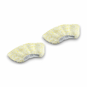 Lot de 2 bonnettes microfibres pour buse à main - Compatible avec les nettoyeurs vapeur Kärcher