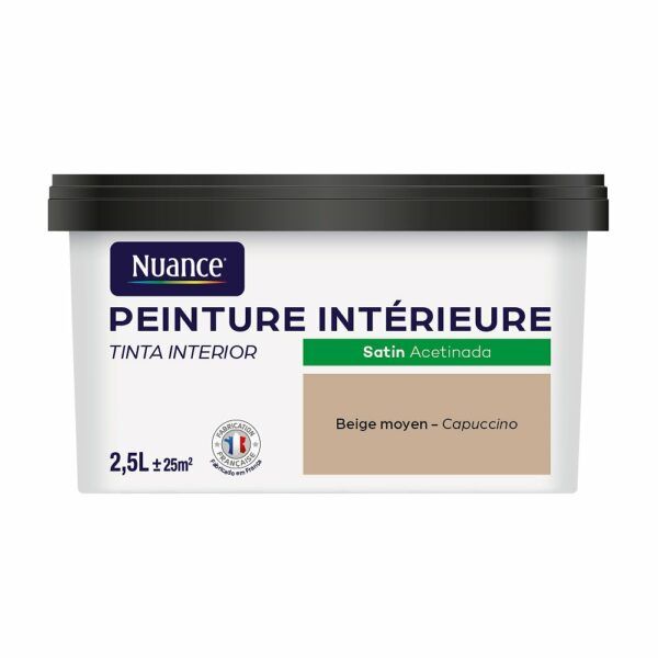 Peinture Bicouche - Beige moyen - Satin - 2,5L