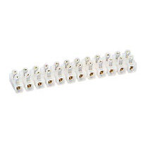 Borne de Raccordement Nylbloc 12 plots 10mm² - 57A - Blanc | Raccordements Basse Tension