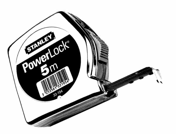 Mesure 5mx19mm Powerlock Classic ABS - Ruban Ultra Résistant et Précis