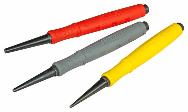 Chasse-clous Dynagrip Jeu de 3 pièces - Tailles et couleurs variées pour un bricolage précis