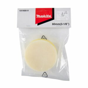 Éponge à polir auto-agrippante MAKITA 191N90-9 pour ponceuses MAKITA DPV300 et PV301D Ø80mm