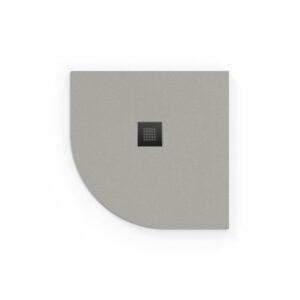 Receveur de douche quart de rond 80x80cm avec siphon en marbre coulé