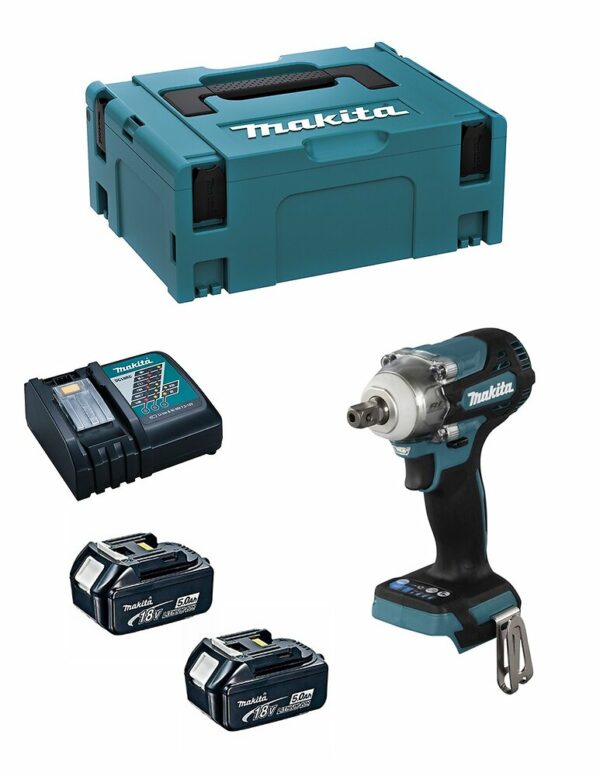 Clé à Chocs MAKITA DTW301RTJ (2 x 5,0 Ah DC18RC MAKPAC 2)