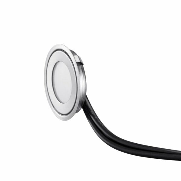 Mini spot LED encastrable rond ultra-plat 0,5W - Bleu