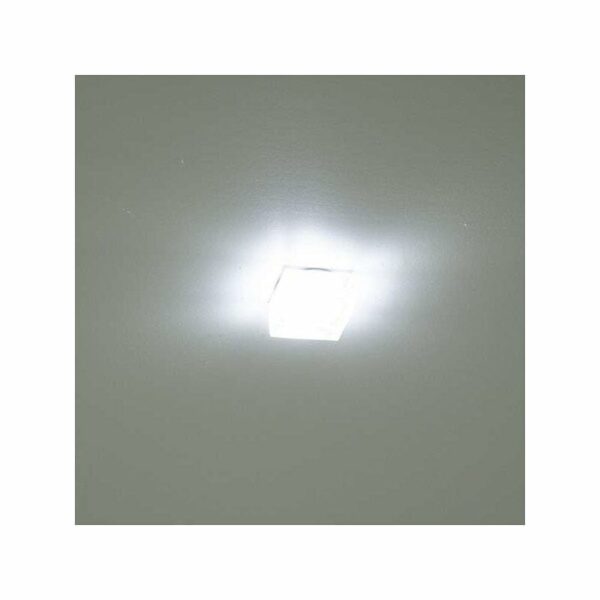 Spot LED encastrable 1W cristal Carré - Blanc Naturel 4500K