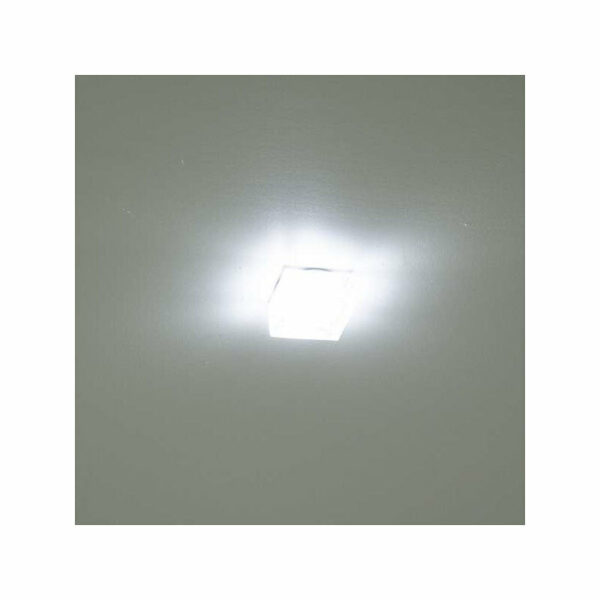 Spot LED encastrable 1W cristal Carré - Blanc Naturel 4500K