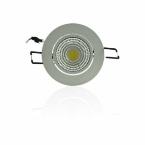 Plafonnier encastrable blanc LED 5W COB - Blanc Naturel 4100K éclairage 40W