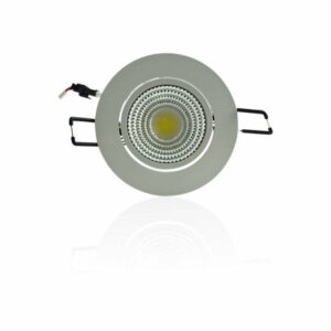 Plafonnier encastrable blanc LED 5W COB - Blanc Naturel 4100K éclairage 40W