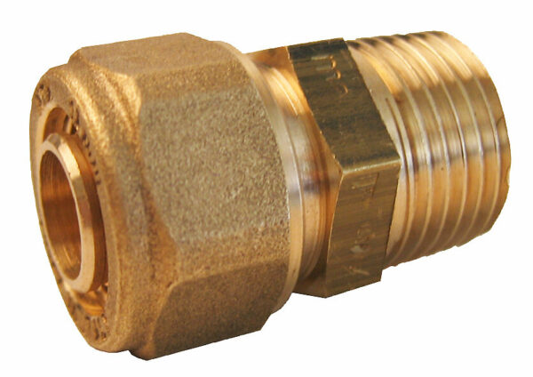 Raccord PER Male à Compression D12mm 3/8 pour Tubes en Plomberie | Fixation Facile
