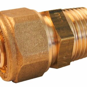 Raccord pour Tube PER à Compression D16mm Mâle 1/2 - Connexion Facile pour Plomberie