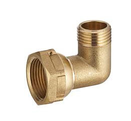 Coude Collecteur Écrou Libre F20x27 M20x27 - Raccordement Flexible pour Bricolage et Rénovation