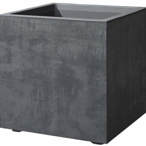 Pot de fleurs Cubo Millennium Anthracite à réserve d'eau 39cm