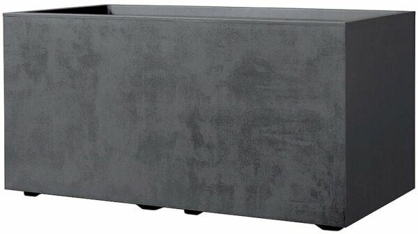 Pot de fleur extérieur Cubo Millennium Anthracite à réserve d'eau 79 cm