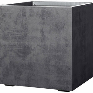 Pot de fleur Cubo Millennium Anthracite à réserve d'eau et roulettes 49cm