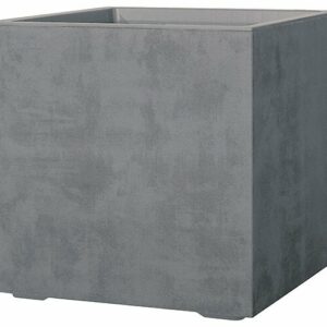 Pot de fleurs Cubo Millennium Ashgrey à réserve d'eau et roulettes 49cm