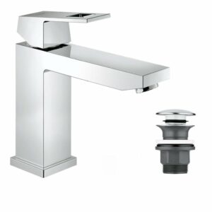 Grohe Eurocube Set Mitigeur monocommande 1/2" Lavabo Taille M + Bonde clic clac Grohe pour lavabo avec trop-plein