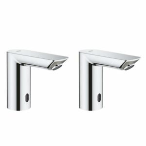 Grohe Bau Cosmopolitan E Lot de 2 Infrarouge sur plage monofluide, Chromé (36452000-DUO) - Mitigeurs pour lavabo