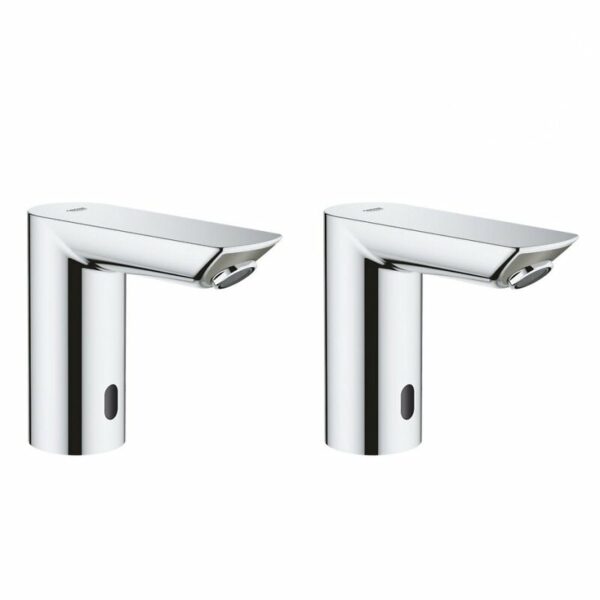 Grohe Bau Cosmopolitan E Lot de 2 Infrarouge sur plage monofluide, Chromé (36452000-DUO) - Mitigeurs pour lavabo