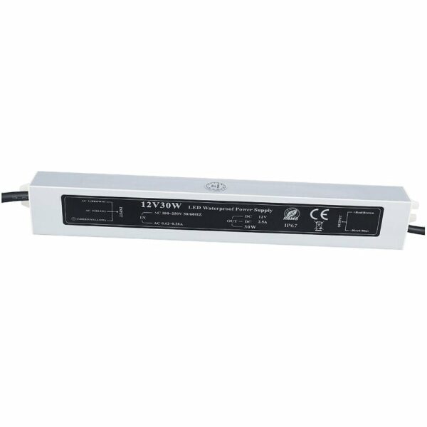 Alimentation 12 Volts 30W IP67 pour éclairages basse tension
