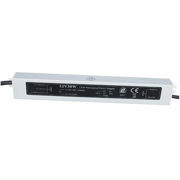 Alimentation 12 Volts 30W IP67 pour éclairages basse tension