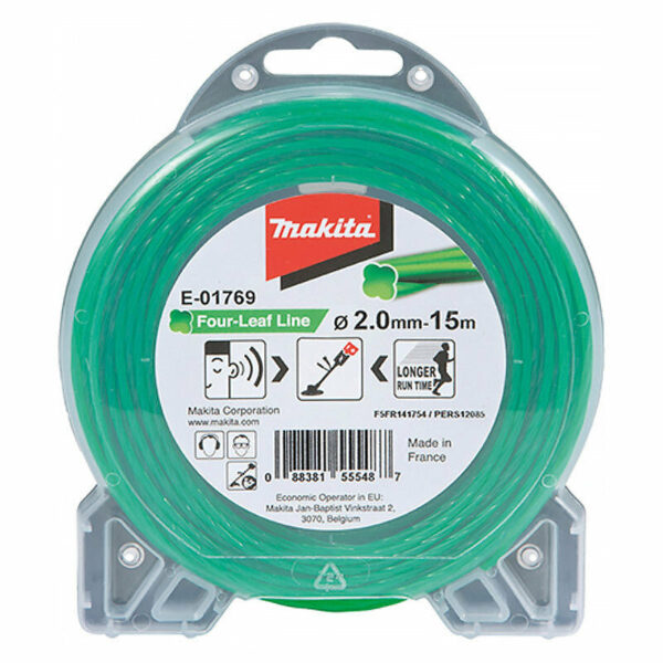 Fil de coupe hélicoïdal MAKITA E-01769 pour débroussailleuse Ø2mm 15m