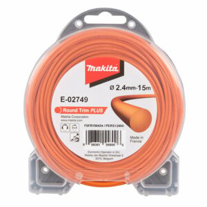 Fil de coupe Orange 2,4mm x 15m rond MAKITA E-02749 pour débroussailleuse