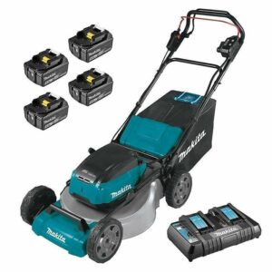 Tondeuse auto-tractée MAKITA DLM532PT4 36V (2x18V) Li-Ion (4x5,0Ah) - Idéale pour tondre de grandes surfaces