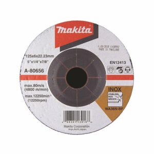 Meule à ébarber inox Makita 125 x 6 x 22,23 A-80656
