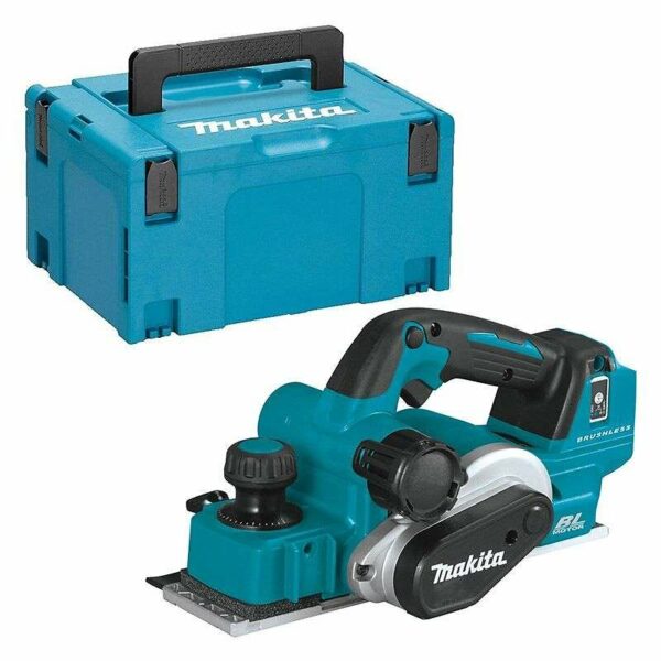 Rabot MAKITA DKP181ZJ 18V Li-Ion 82mm (Machine Nue avec Coffret MakPac) - Outil parfait pour vos projets de bricolage !