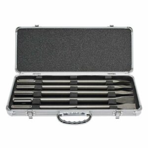 Coffret de 3 pointes et 2 burins 400 mm MAKITA D-42472 à emmanchement SDS-Max pour travaux de burinage efficaces