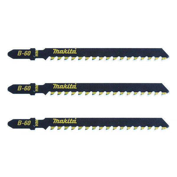 Lot de 3 Lames de scie sauteuse MAKITA B-06890 pour époxy, plaque de plâtre, fibrociment et MDF