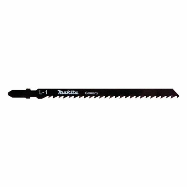 Lot de 5 Lames L-1 HCS pour scie sauteuse MAKITA A-86290 pour bois, contre plaqué et PVC 5 à 90mm