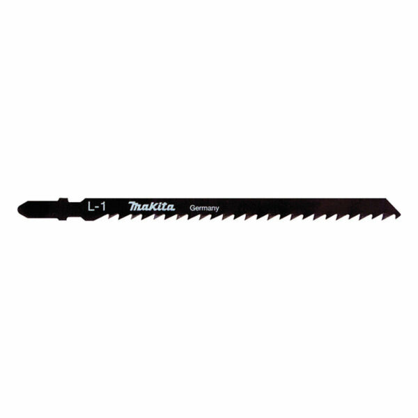 5 Lames L-1 HCS coupe propre pour scie sauteuse MAKITA A-86290 pour bois, contre plaqué et PVC 5 à 90mm
