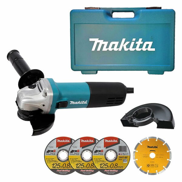 Meuleuse MAKITA 9558HNRGK1 - Ø 125mm - 840W pour des travaux de précision et de qualité