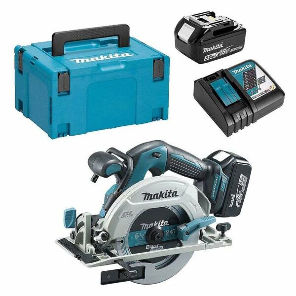 Scie circulaire MAKITA DHS680RTJ 18V Li-ion Ø 165 mm (2 x 5,0 Ah)
