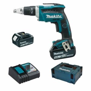 Visseuse à Placo sans fil MAKITA DFS452RTJ 18 V LXT (2 X 5,0 Ah) - Idéal pour les travaux de construction et de rénovation