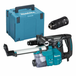 Perforateur-burineur SDS-Plus 1050 W 30 mm MAKITA HR3012FCWJ avec système d'aspiration - coffret Mak-Pac