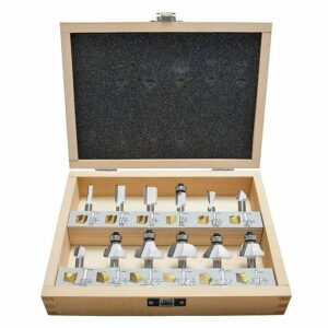 Coffret de 12 fraises à bois MAKITA D-53556 pour défonceuse (queue 8mm)