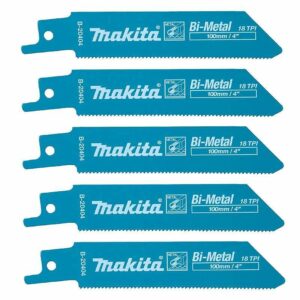 Lot de 5 Lames Bi-Métal flexibles pour tôles minces (0,7 à 3 mm) - MAKITA B-20404