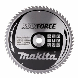 Lames carbure "MakForce" pour bois, pour scies circulaires MAKITA