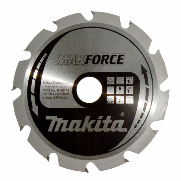 Lames carbure "MakForce" pour scies circulaires MAKITA