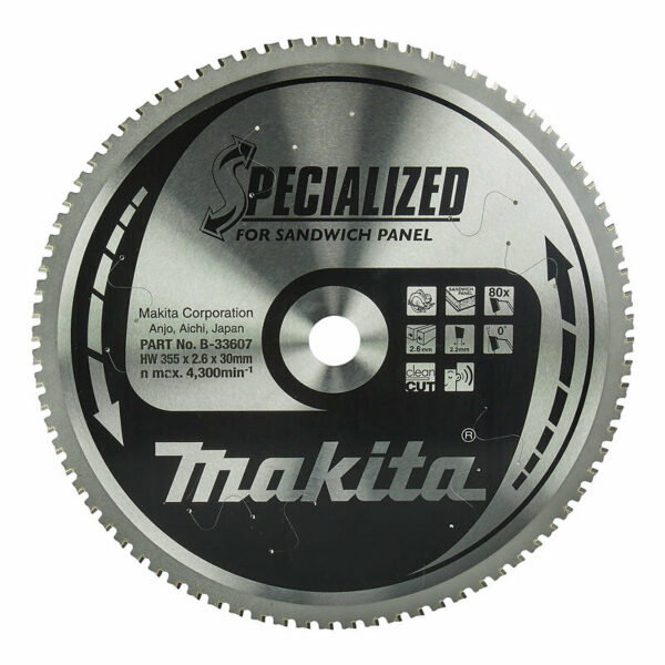 Lames carbure "Specialized" pour scies circulaires MAKITA