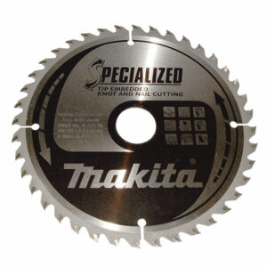 Lames carbure "Specialized" pour bois avec clous, pour scies circulaires MAKITA