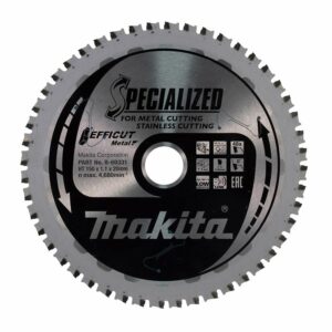 Lames carbures "Specialized" Inox et Metal pour scies circulaires à métaux à batterie MAKITA