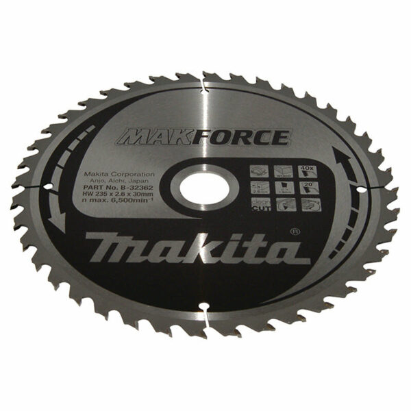 Lames carbure "MakForce" pour bois - Scies circulaires MAKITA