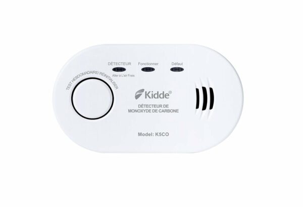 Détecteur de monoxyde de carbone K5CO garanti 7 ans - Kidde