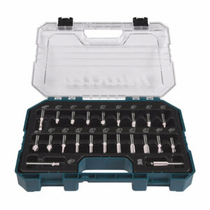 Coffret de 22 fraises à rainurer MAKITA D-74784 pour des travaux de précision